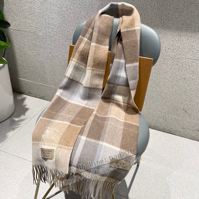 Burberry高品質進口羊絨圍巾 巴寶莉2021專櫃最新男士女士情侶羊絨圍巾  mmj1452